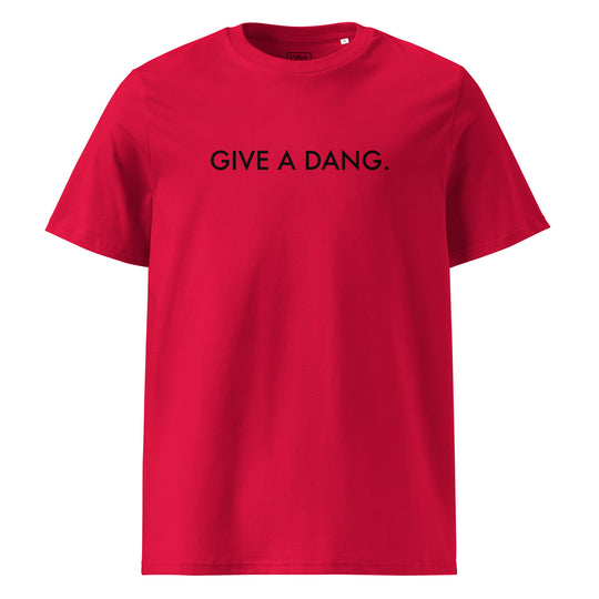 Give a dang tee - ethical edge boutique - unisex-organic-cotton-t-shirt-red