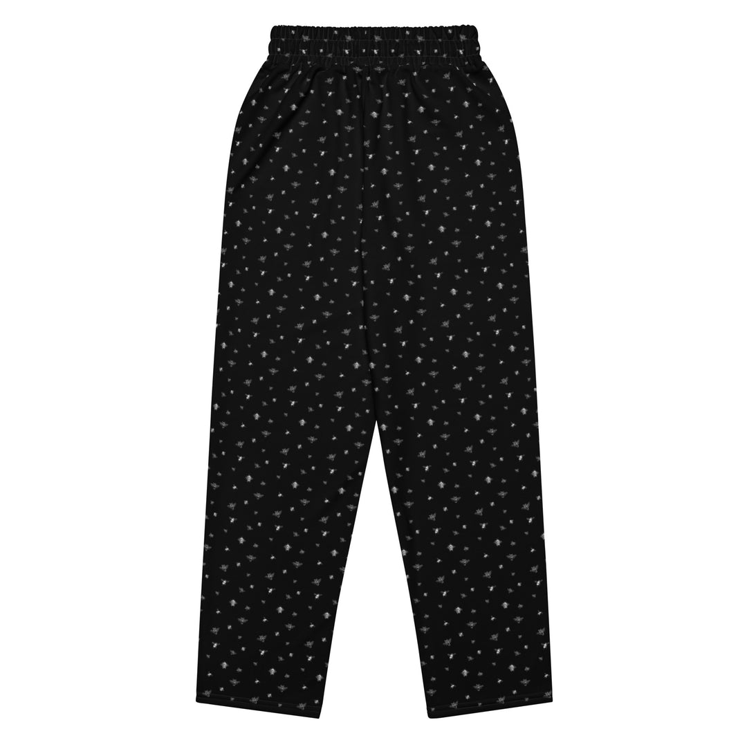 Bee Print Joggers | Black | Made from Recycled Materials