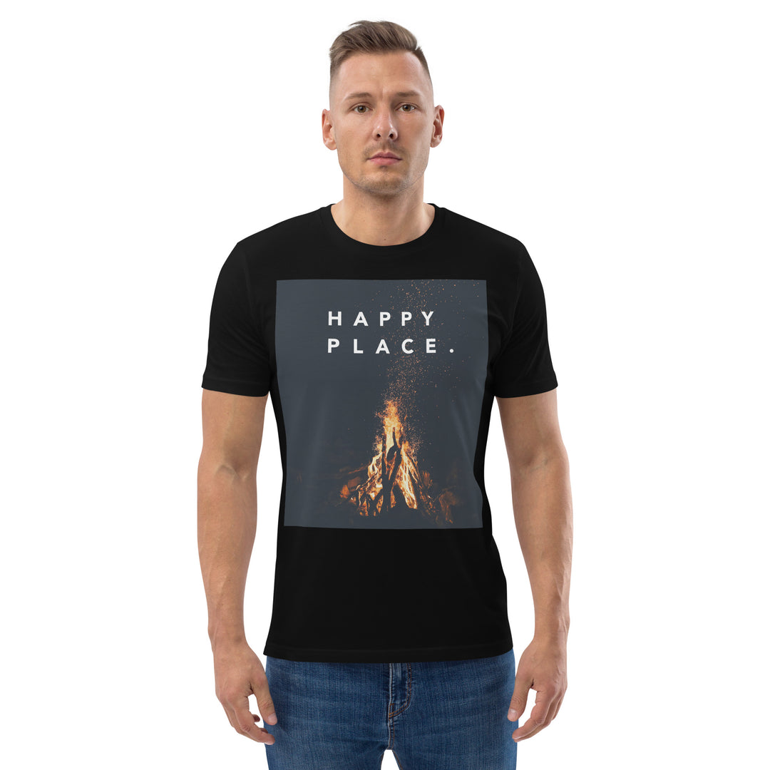 Happy Place | Bonfire T-Shirt | Organic Cotton | Mindful & Calming Design