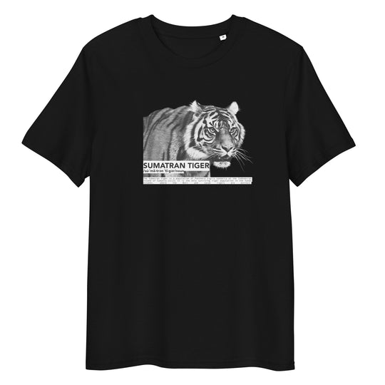 Endangered T-Shirt | Sumatran Tiger Design | GOTS Certified Organic Cotton