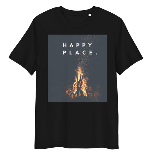 Happy Place | Bonfire T-Shirt | Organic Cotton | Mindful & Calming Design