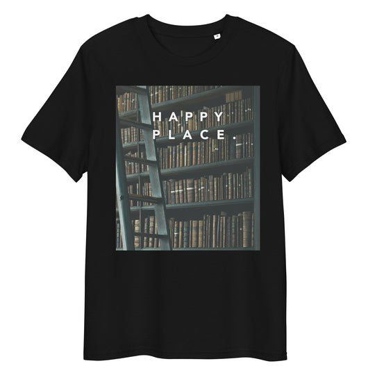 Happy Place | Library T-Shirt | Organic Cotton | Cozy & Inspiring Design