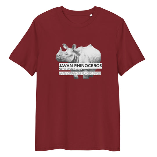 Endangered T-Shirt | Javan Rhino | GOTS Certified Organic Cotton