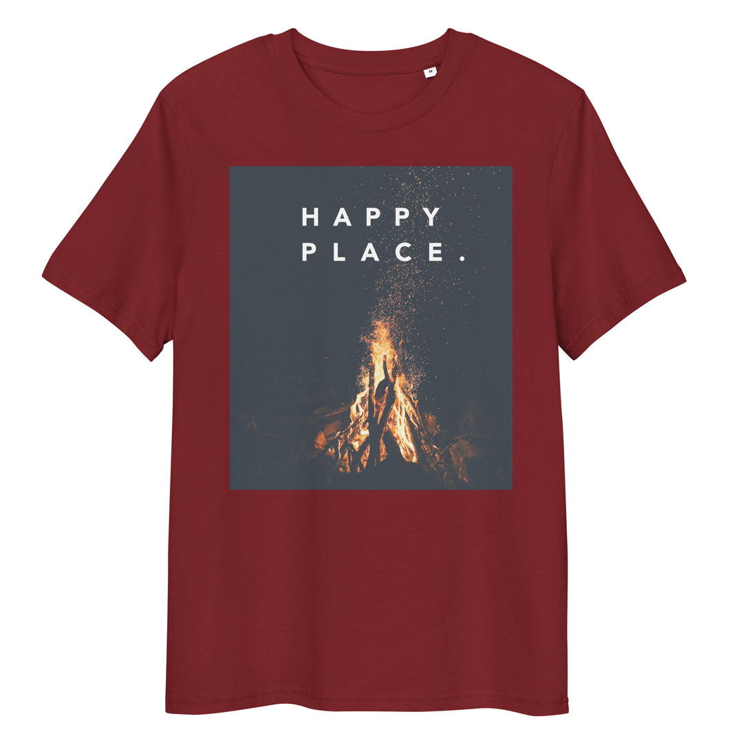 Happy Place | Bonfire T-Shirt | Organic Cotton | Mindful & Calming Design