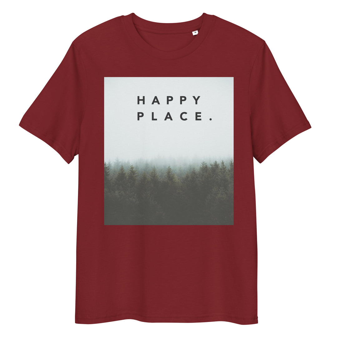 Happy Place | Misty Pines T-Shirt | Organic Cotton | Tranquil & Grounding Design