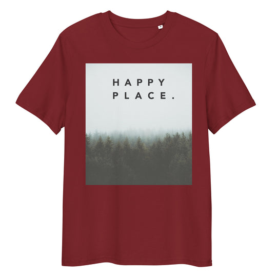 Happy Place | Misty Pines T-Shirt | Organic Cotton | Tranquil & Grounding Design