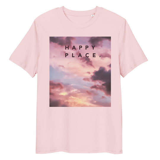 Happy Place | Rise Above T-Shirt | Organic Cotton | Soft Cloud Design