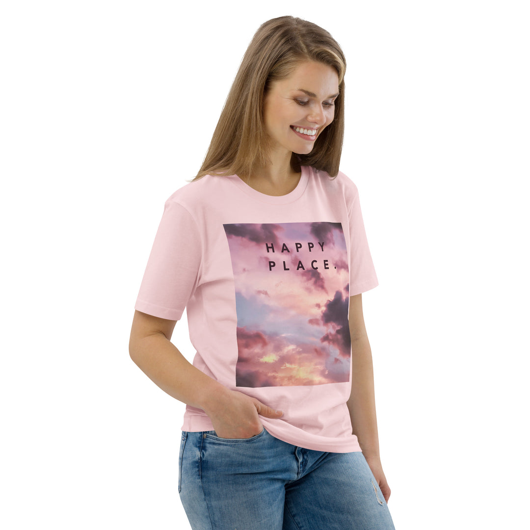 Happy Place | Rise Above T-Shirt | Organic Cotton | Soft Cloud Design