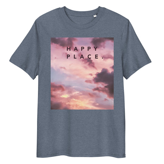 Happy Place | Rise Above T-Shirt | Organic Cotton | Soft Cloud Design