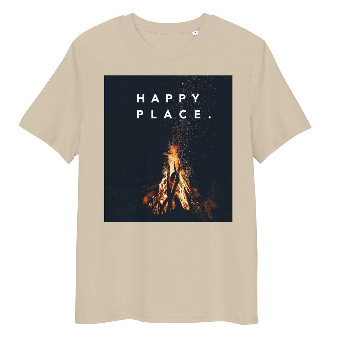 Happy Place | Bonfire T-Shirt | Organic Cotton | Mindful & Calming Design