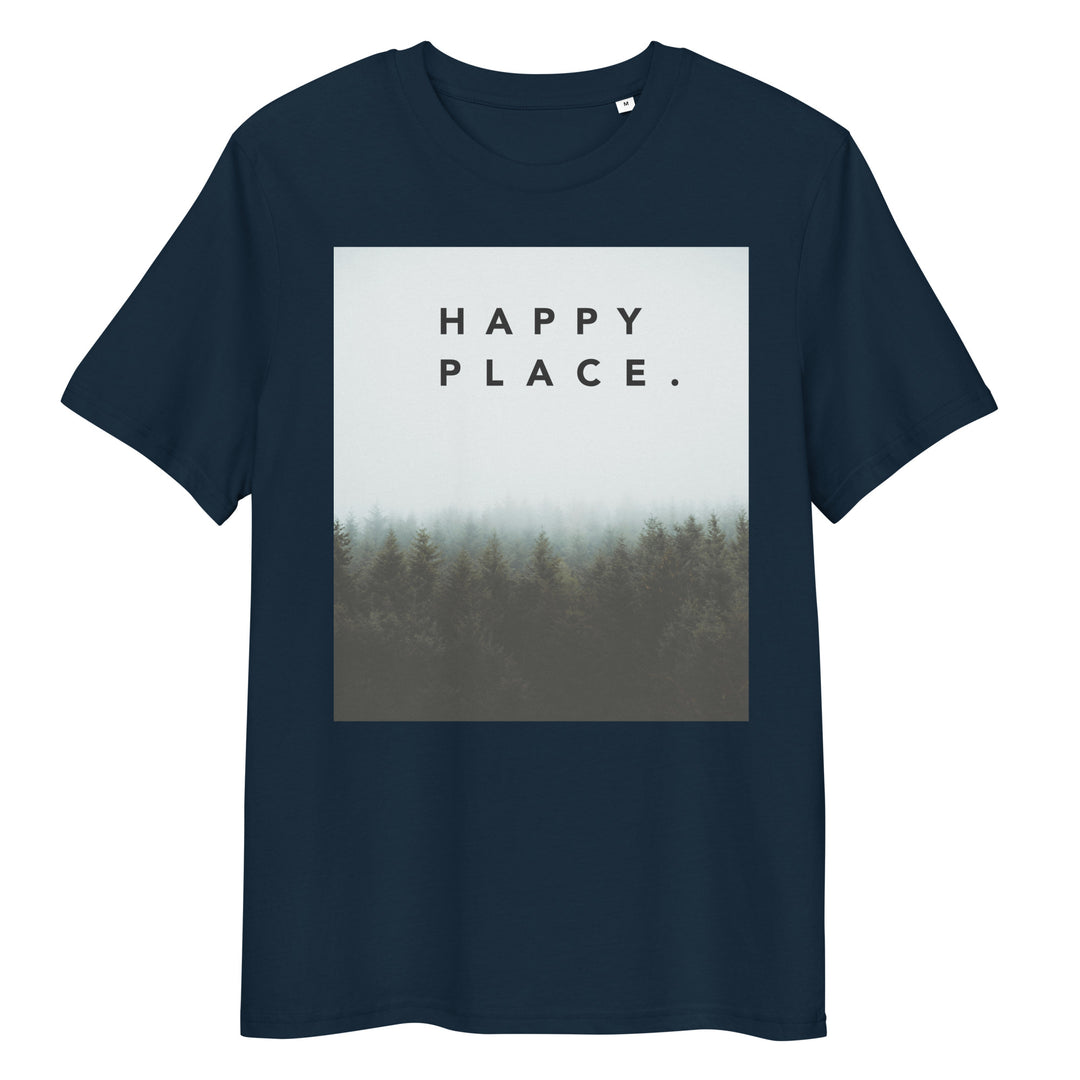 Happy Place | Misty Pines T-Shirt | Organic Cotton | Tranquil & Grounding Design