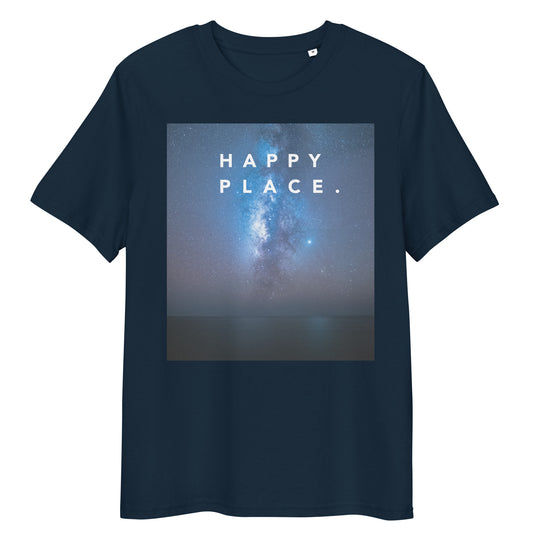 Happy Place | Stargazing Tee | Organic Cotton | Calm Night Sky Design