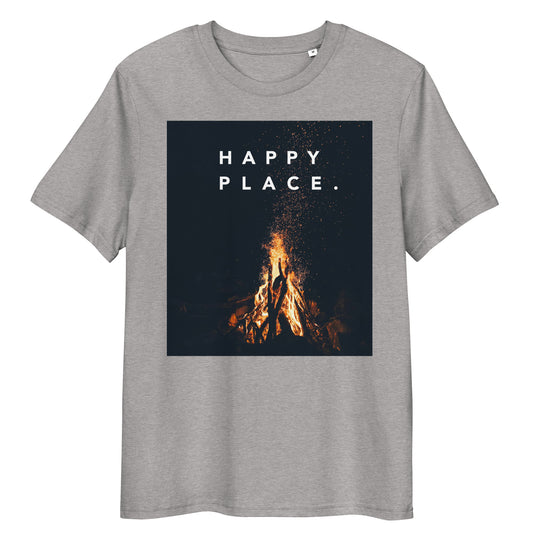 Happy Place | Bonfire T-Shirt | Organic Cotton | Mindful & Calming Design