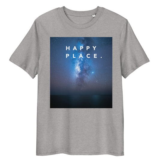 Happy Place | Stargazing Tee | Organic Cotton | Calm Night Sky Design