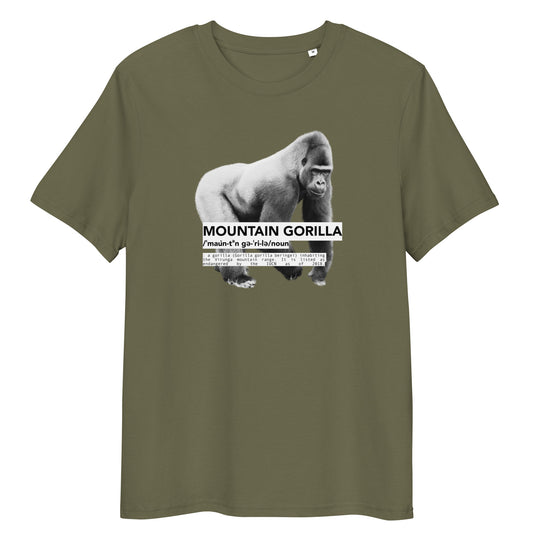 Endangered T-Shirt | Gorilla | GOTS Certified Organic Cotton