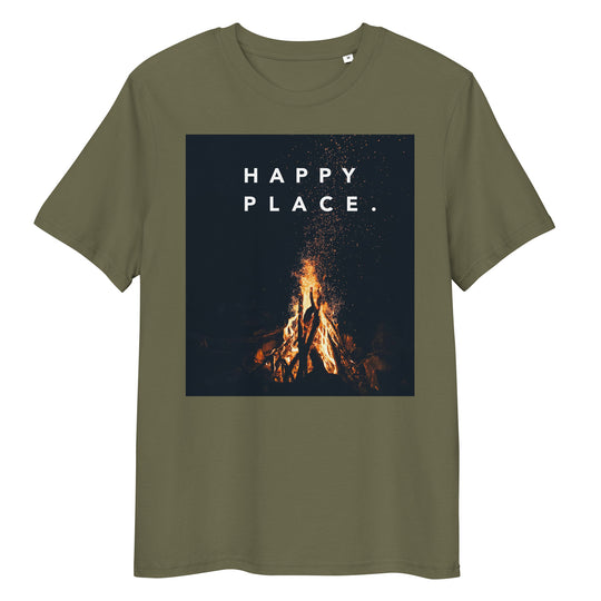 Happy Place | Bonfire T-Shirt | Organic Cotton | Mindful & Calming Design