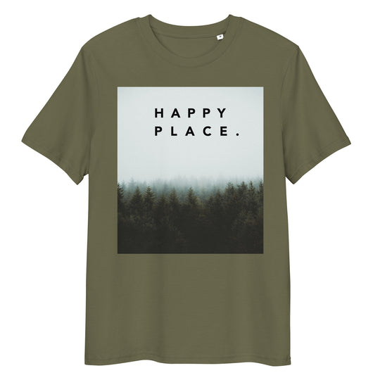 Happy Place | Misty Pines T-Shirt | Organic Cotton | Tranquil & Grounding Design