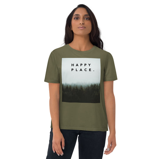 Happy Place | Misty Pines T-Shirt | Organic Cotton | Tranquil & Grounding Design