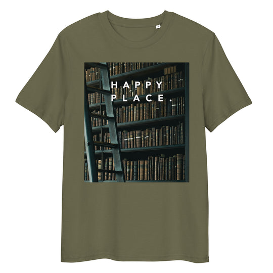 Happy Place | Library T-Shirt | Organic Cotton | Cozy & Inspiring Design