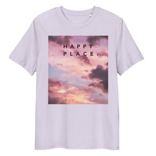 Happy Place | Rise Above T-Shirt | Organic Cotton | Soft Cloud Design