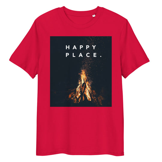 Happy Place | Bonfire T-Shirt | Organic Cotton | Mindful & Calming Design