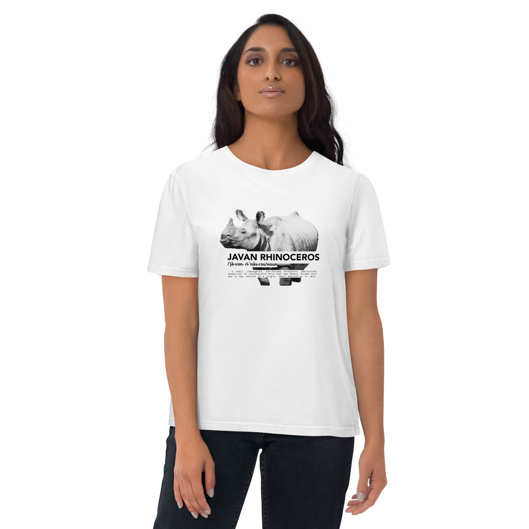 Endangered T-Shirt | Javan Rhino | GOTS Certified Organic Cotton