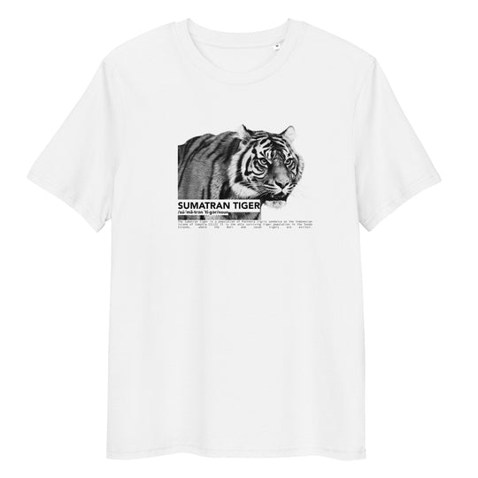 Endangered T-Shirt | Sumatran Tiger Design | GOTS Certified Organic Cotton