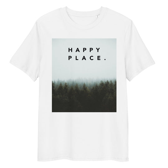 Happy Place | Misty Pines T-Shirt | Organic Cotton | Tranquil & Grounding Design