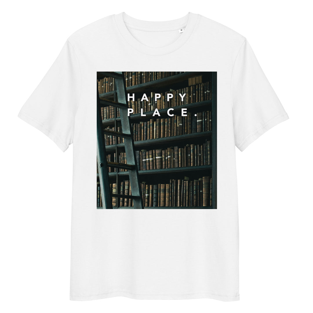 Happy Place | Library T-Shirt | Organic Cotton | Cozy & Inspiring Design