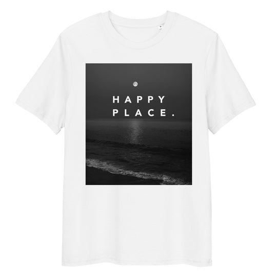 Happy Place | Moonrise T-Shirt | Organic Cotton | Tranquil Ocean Design