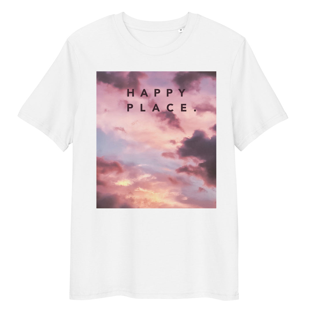 Happy Place | Rise Above T-Shirt | Organic Cotton | Soft Cloud Design