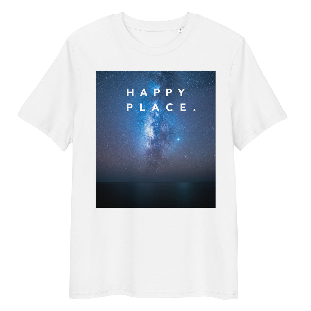 Happy Place | Stargazing Tee | Organic Cotton | Calm Night Sky Design